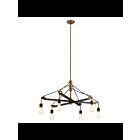 Lustre à 1 étage Kichler Iron 44325VTG 6-lumières 75W gris cru