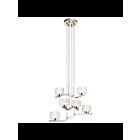 Lustre à 1 étage à LED Kichler Lasus 44347PNLED 6-lumières 34W nickel poli