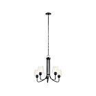 Lustre à 1 étage Kichler Valserrano 44377BKCS 5-lumières 75W noir