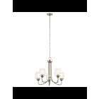 Lustre à 1 étage Kichler Valserrano 44377NICS 5-lumières 75W nickel brossé