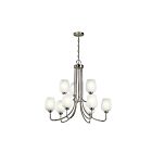 Lustre à 2 étages Kichler Valserrano 44378NI 9-lumières 75W nickel brossé