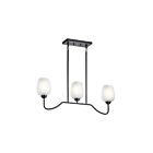 Lustre linéaire Kichler Valserrano 44379BK 3-lumières 75W noir