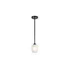 Mini suspendu Kichler Valserrano 44380BK 1-lumière 75W noir
