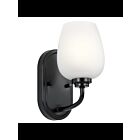 Applique murale Kichler Valserrano 44381BK 1-lumière 75W noir