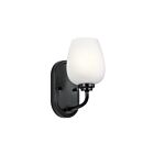 Applique murale Kichler Valserrano 44381BK 1-lumière 75W noir