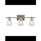 Luminaire de vanité Kichler Nadine 45097NI 3-lumières 100W nickel brossé