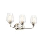 Luminaire de vanité Kichler Valserrano 45129NICS 3-lumières 75W nickel brossé