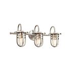 Luminaire de vanité Kichler Caparros 45133NI 3-lumières 100W nickel brossé