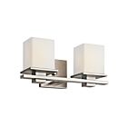 Luminaire de vanité Kichler Tully 45150AP 2-lumières 100W étain antique