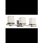 Luminaire de vanité Kichler Tully 45151AP 3-lumières 100W étain antique