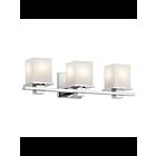 Luminaire de vanité Kichler Tully 45151CH 3-lumières 100W chrome