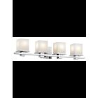 Luminaire de vanité Kichler Tully 45152CH 4-lumières 100W chrome