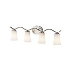 Luminaire de vanité Kichler Armida 45377NI 4-lumières 100W nickel brossé