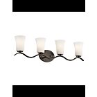 Luminaire de vanité à LED Kichler Armida 45377OZL18 4-lumières 10W vieux bronze