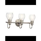 Luminaire de vanité Kichler Greenbrier 45392NI 3-lumières 100W nickel brossé