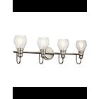 Luminaire de vanité Kichler Greenbrier 45393NI 4-lumières 100W nickel brossé