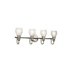 Luminaire de vanité Kichler Greenbrier 45393NI 4-lumières 100W nickel brossé