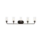 Luminaire de vanité Kichler Braelyn 45461OZ 5-lumières 60W vieux bronze