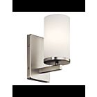 Applique murale Kichler Crosby 45495NI 1-lumière 100W nickel brossé