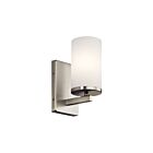 Applique murale Kichler Crosby 45495NI 1-lumière 100W nickel brossé