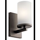 Applique murale Kichler Crosby 45495OZ 1-lumière 100W vieux bronze