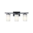 Luminaire de vanité Kichler Crosby 45497BK 3-lumières 100W noir