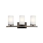 Luminaire de vanité Kichler Crosby 45497OZ 3-lumières 100W vieux bronze