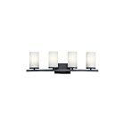 Luminaire de vanité Kichler Crosby 45498BK 4-lumières 100W noir