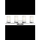 Luminaire de vanité Kichler Crosby 45498CH 4-lumières 100W chrome