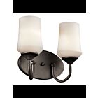 Luminaire de vanité Kichler Aubrey 45569OZ 2-lumières 100W vieux bronze
