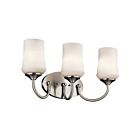 Luminaire de vanité Kichler Aubrey 45570NI 3-lumières 100W nickel brossé