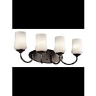 Luminaire de vanité Kichler Aubrey 45571OZ 4-lumières 100W vieux bronze