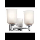 Luminaire de vanité Kichler Shailene 45573CH 2-lumières 100W chrome
