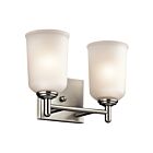 Luminaire de vanité Kichler Shailene 45573NI 2-lumières 100W nickel brossé