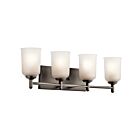 Luminaire de vanité Kichler Shailene 45575OZ 4-lumières 100W vieux bronze