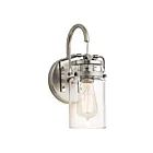 Applique murale Kichler Brinley 45576NI 1-lumière 100W nickel brossé