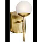 Applique murale Kichler Jasper 45580NBR 1-lumière 50W laiton naturel