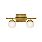 Luminaire de vanité Kichler Jasper 45581NBR 2-lumières 50W laiton naturel