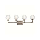 Luminaire de vanité Kichler Niles 45593AP 4-lumières 100W étain antique