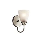 Applique murale Kichler Jolie 45637NI 1-lumière 100W nickel brossé