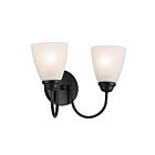 Kichler 45638BK Jolie 2-Lumières 100W Noir Lumière Vanité