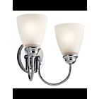 Luminaire de vanité Kichler Jolie 45638CH 2-lumières 100W chrome