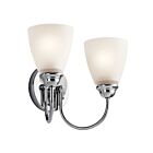 Luminaire de vanité à LED Kichler Jolie 45638CHL18 2-lumières 10W chrome