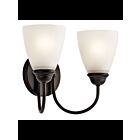 Luminaire de vanité Kichler Jolie 45638OZ 2-lumières 100W vieux bronze