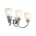 Luminaire de vanité Kichler Jolie 45639CH 3-lumières 100W chrome