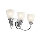 Luminaire de vanité à LED Kichler Jolie 45639CHL18 3-lumières 10W chrome