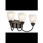 Luminaire de vanité Kichler Jolie 45639OZ 3-lumières 100W vieux bronze