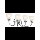 Luminaire de vanité Kichler Jolie 45640CH 4-lumières 100W chrome