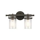 Luminaire de vanité Kichler Brinley 45688OZ 2-lumières 75W vieux bronze