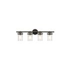 Luminaire de vanité Kichler Brinley 45690OZ 4-lumières 75W vieux bronze